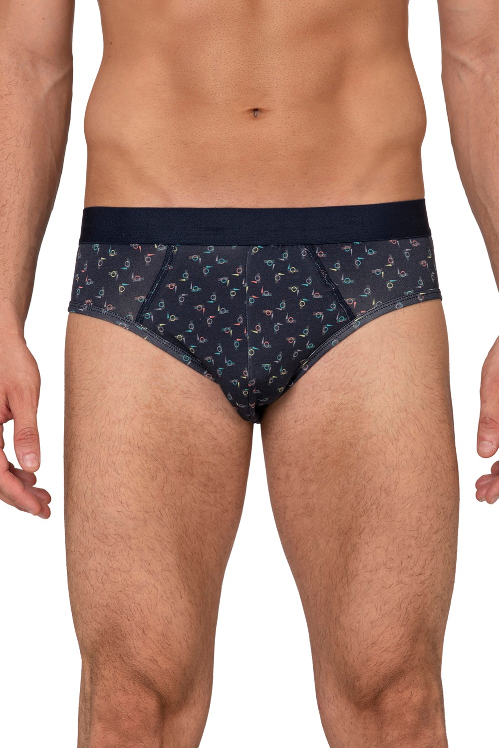 Özkan Underwear Özkan 11302 3'lü Paket Erkek %95 Pamuklu Likralı Süprem Kumaş Desenli Esnek Rahat Slip Külot görsel 3