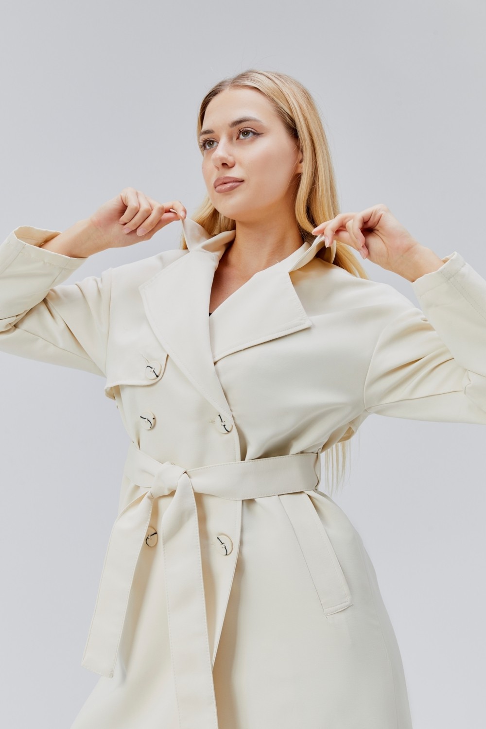 Bolivente Oversize Rüzgarlık Detaylı Trençkot görsel 8