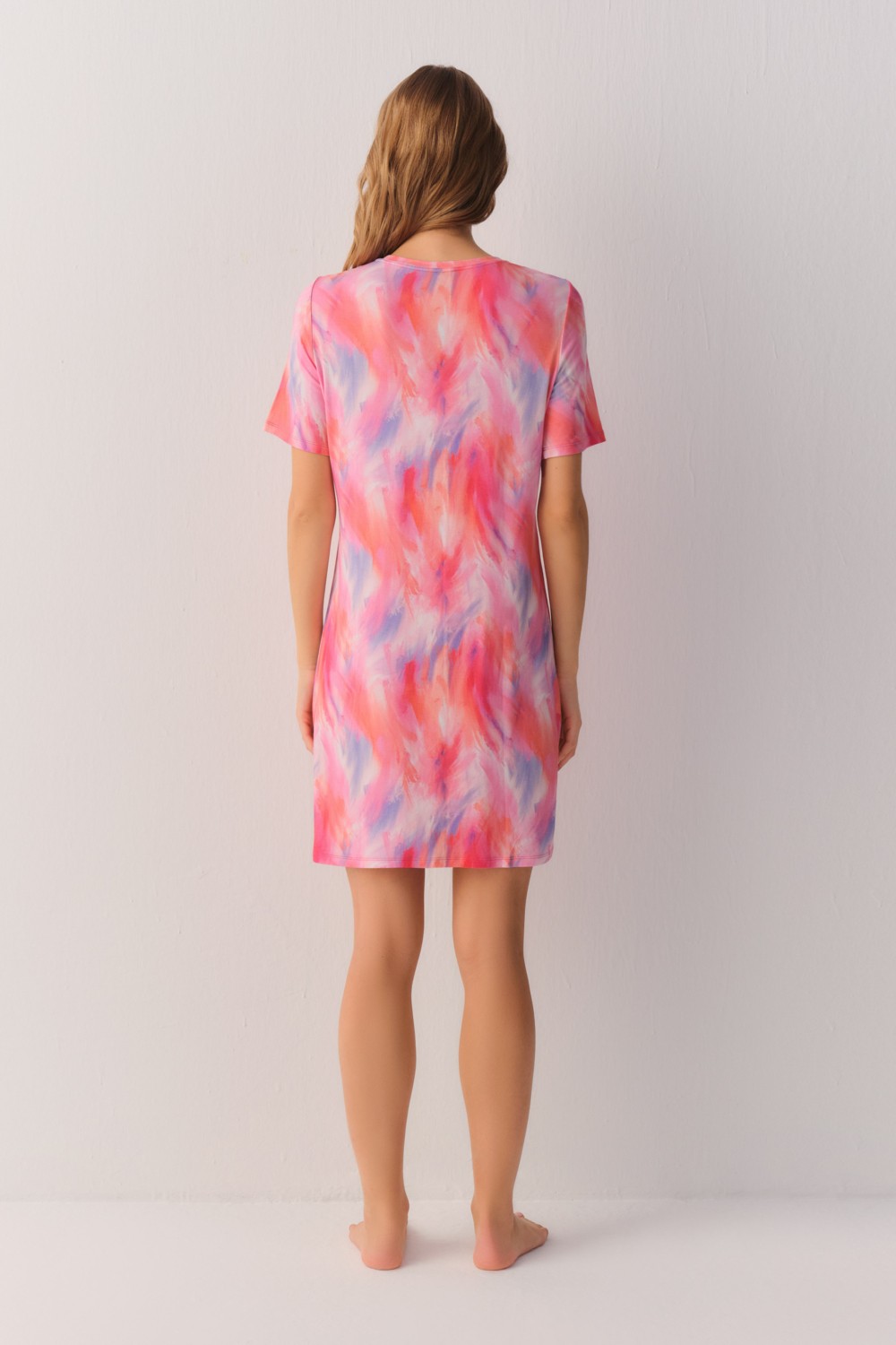Suwen Pink Shadows Günlük Elbise görsel 4