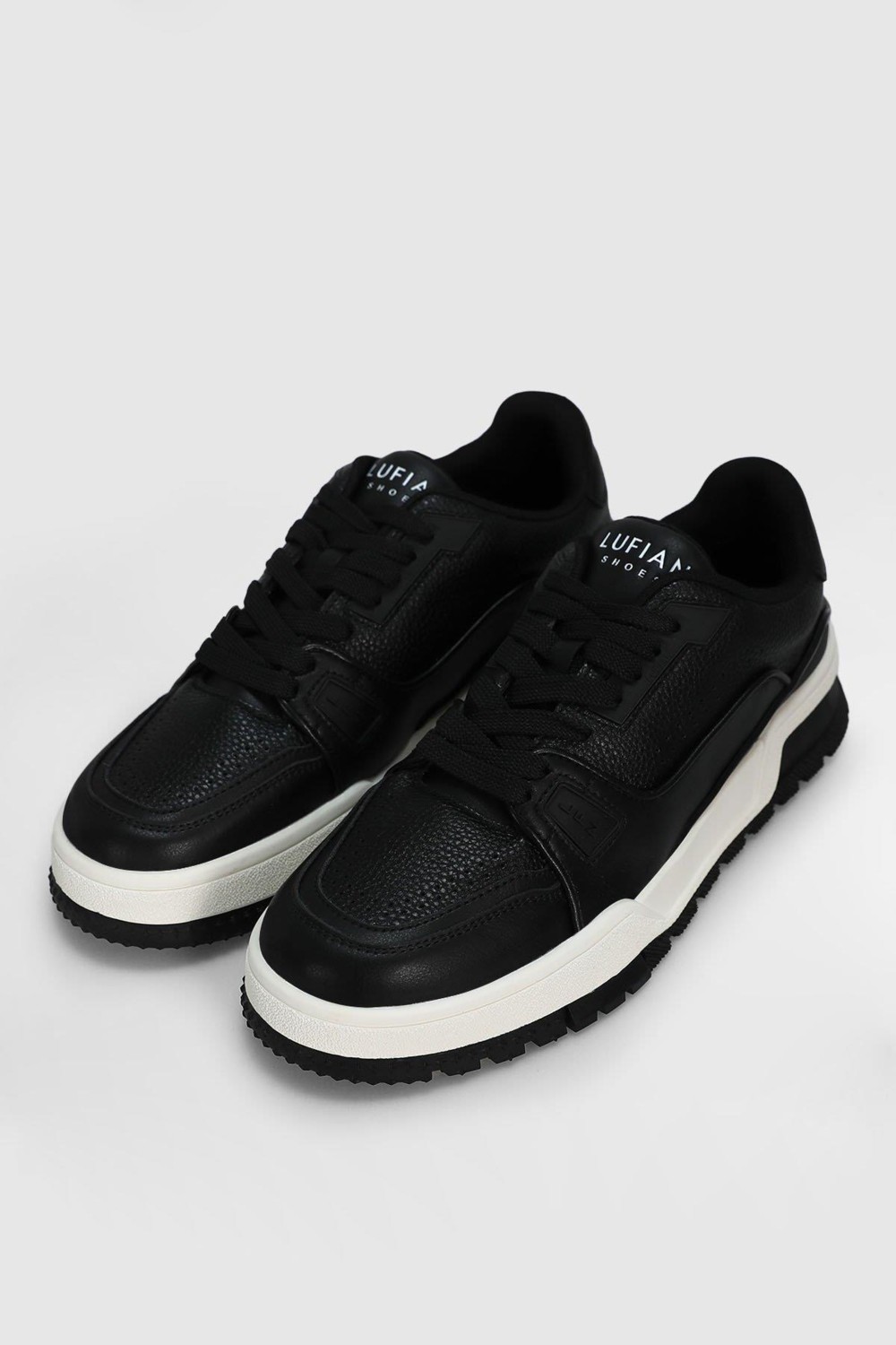 Lufian Albert Erkek Deri Sneaker Ayakkabı Siyah görsel 8