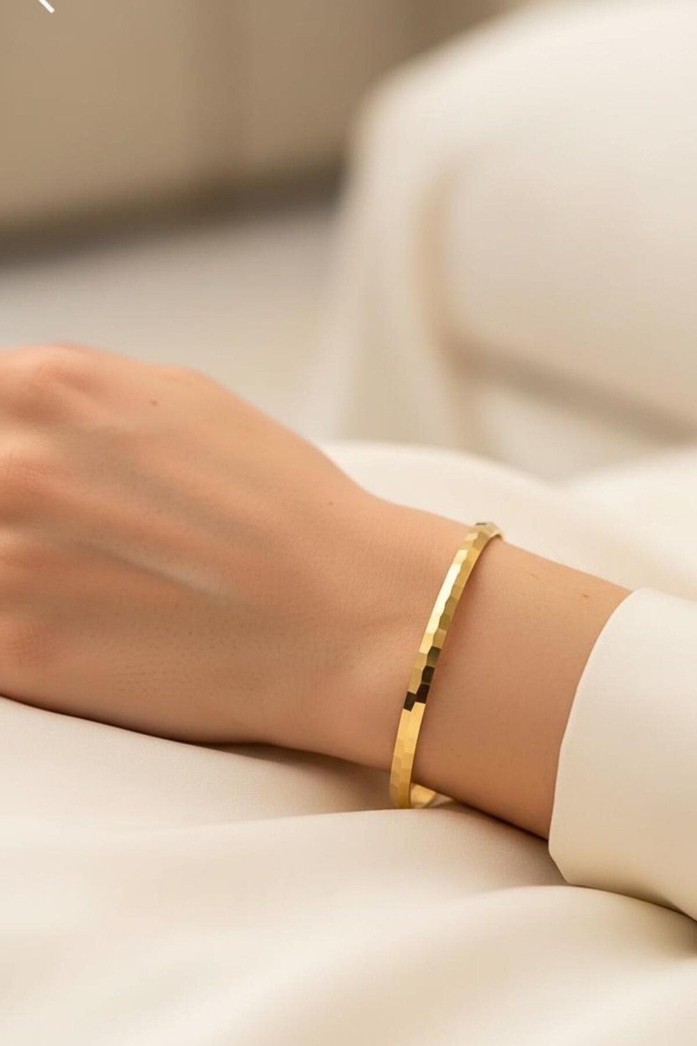 Kuyumcu Nurettin 15 gr (Gram) Bal Peteği Bilezik 22 Ayar Altın Yatırımlık Işçiliksiz