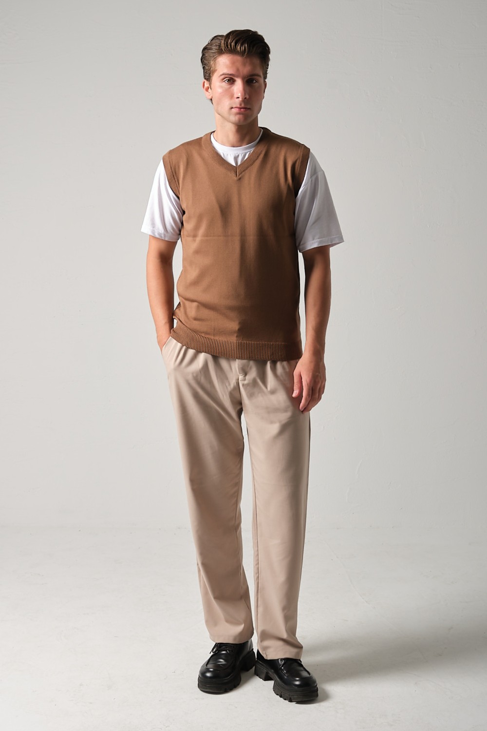 Mandala Tekstil Erkek Triko Basic Süveter