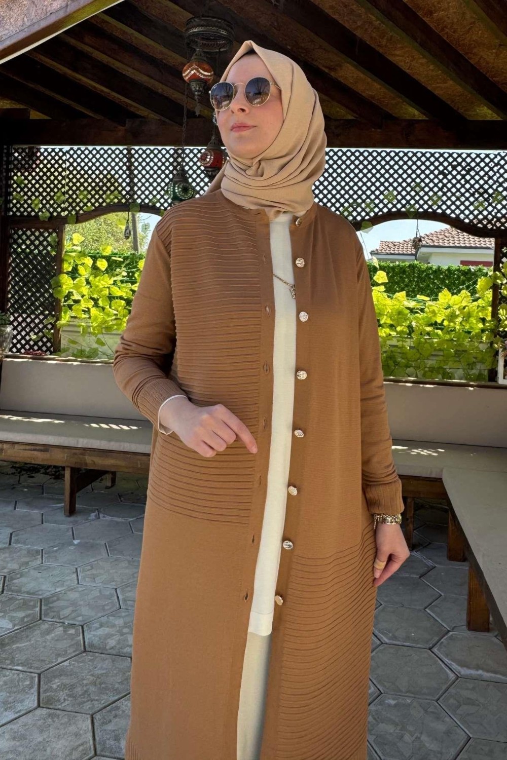 Rabia Şamlı Manolya Siyah Triko Hırka görsel 3