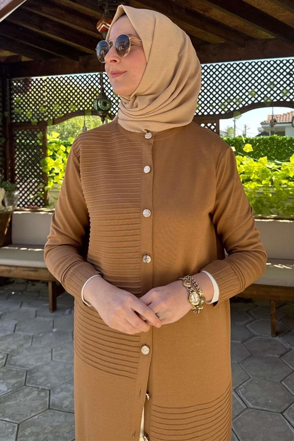 Rabia Şamlı Manolya Siyah Triko Hırka görsel 7