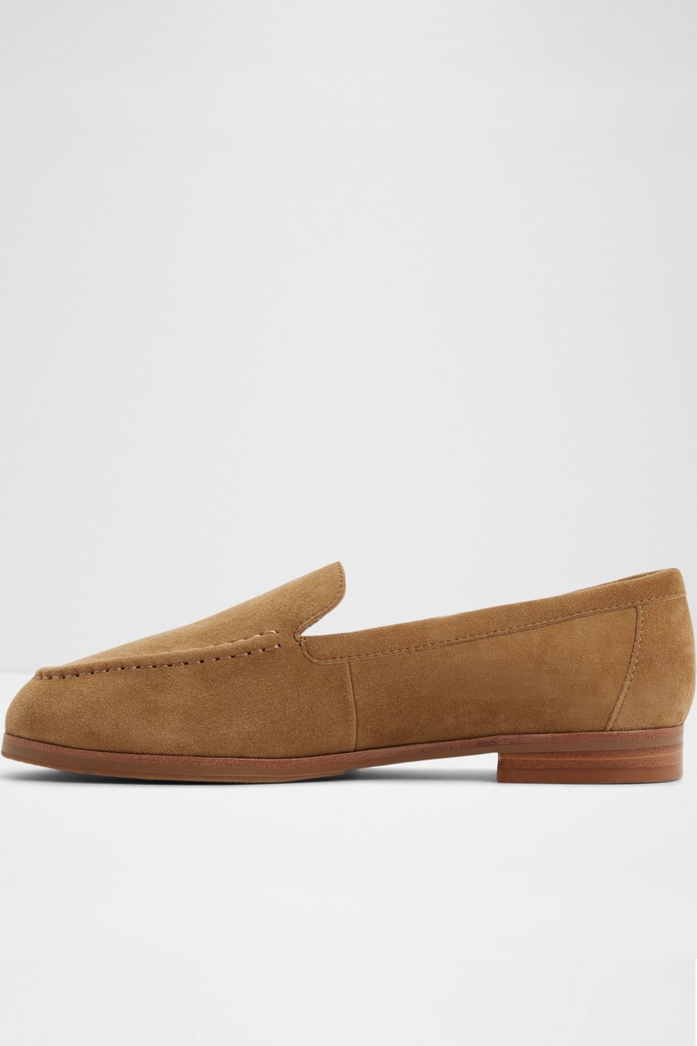 ALDO Florana Kadın Düz Oxford & Loafer Kahverengi Hakiki Deri Süet Tabanlı Ayakkabı görsel 3