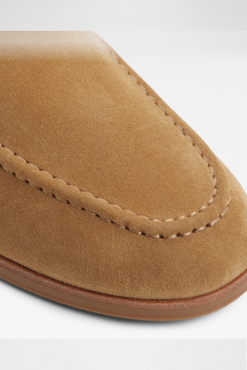 ALDO Florana Kadın Düz Oxford & Loafer Kahverengi Hakiki Deri Süet Tabanlı Ayakkabı görsel 5