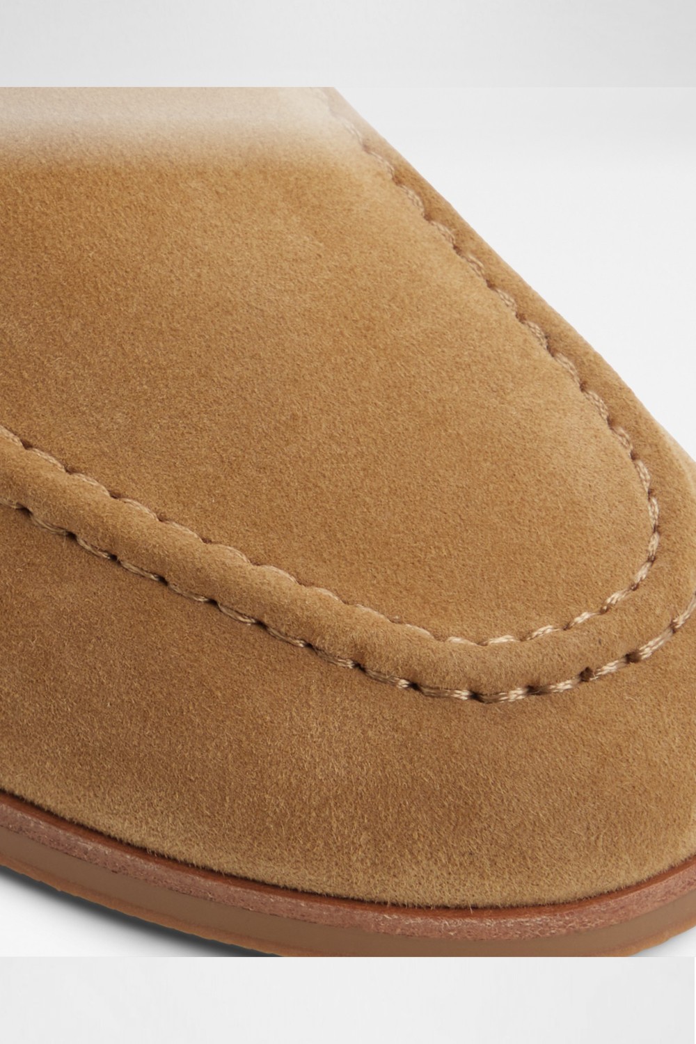 ALDO Florana Kadın Düz Oxford & Loafer Kahverengi Hakiki Deri Süet Tabanlı Ayakkabı görsel 7