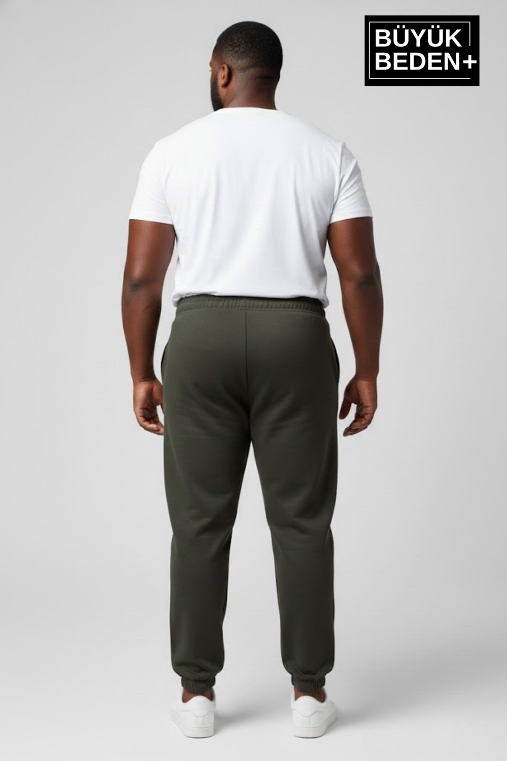 Superlife Erkek Büyük Beden N Logolu Paça Lastikli Rahat Kesim Jogger Ince Eşofman Altı SPR26BEA951-4 görsel 6