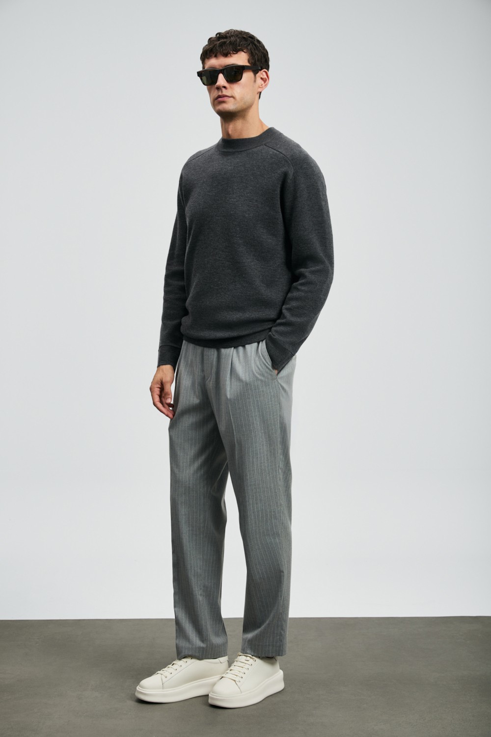 Lufian Ronald Smart Erkek Chino Pantolon Comfort Fit Lacivert görsel 2