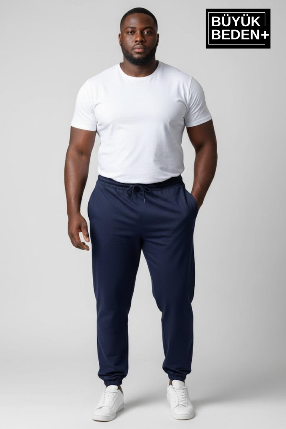 Superlife Erkek Büyük Beden Ikili Jogger Paça Lastikli Ince Eşofman Altı Seti SPR26BEA951+2 görsel 5