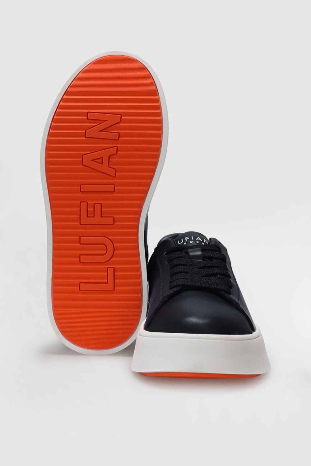 Lufian Anton Erkek Deri Sneaker Ayakkabı Siyah görsel 4