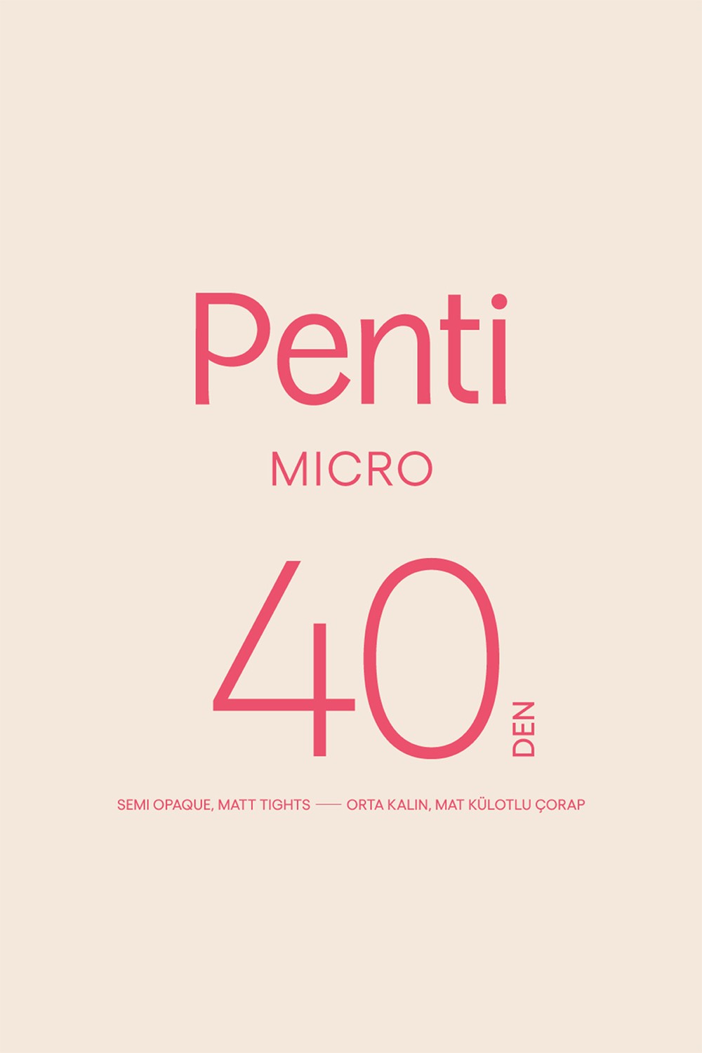 Penti Micro 40 Kestane Külotlu Çorap-Pentilicious görsel 4