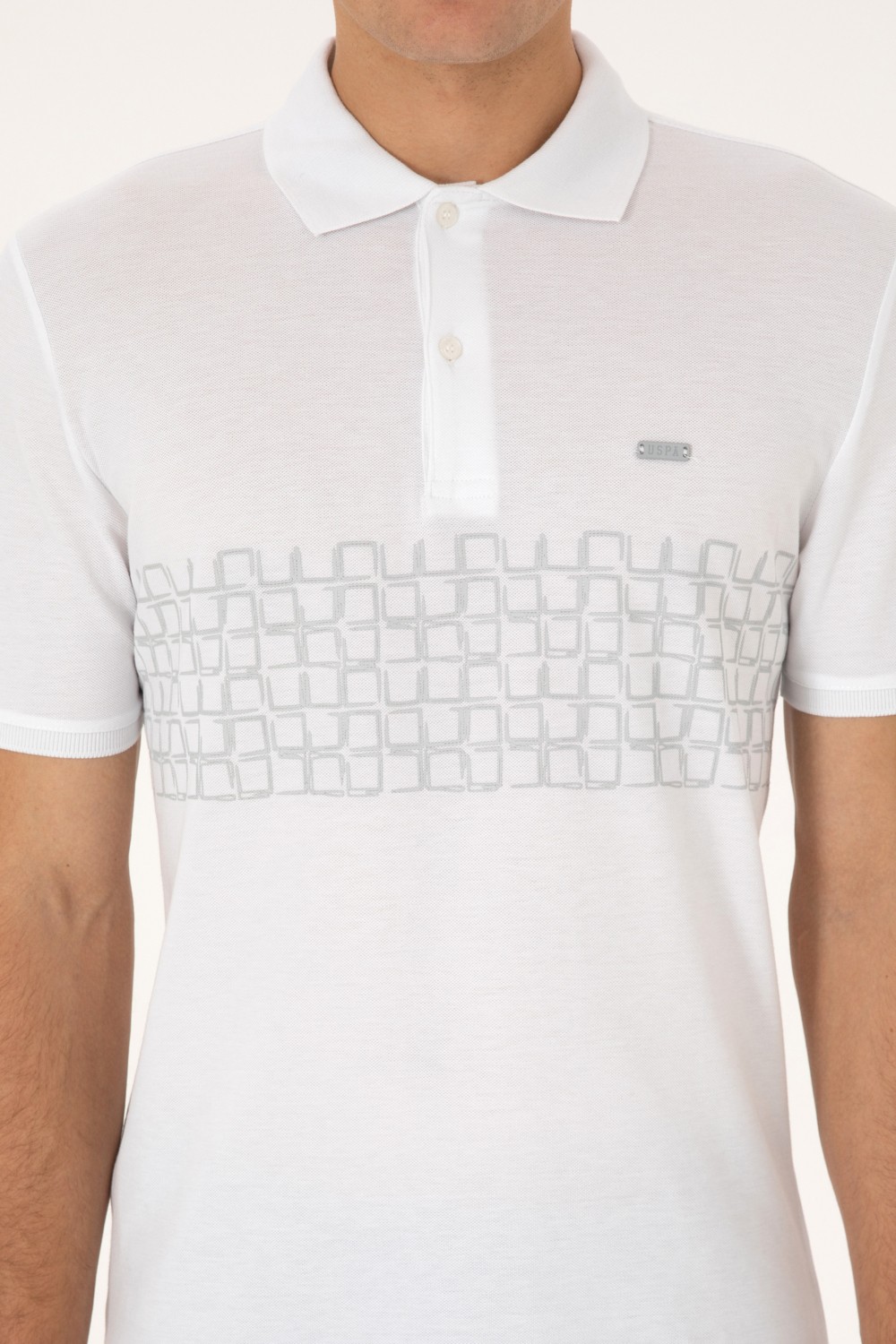 U.S. Polo Assn. Erkek Regular Fit Polo Yaka Açık Mavi Tişört 50324789-VR003 görsel 6