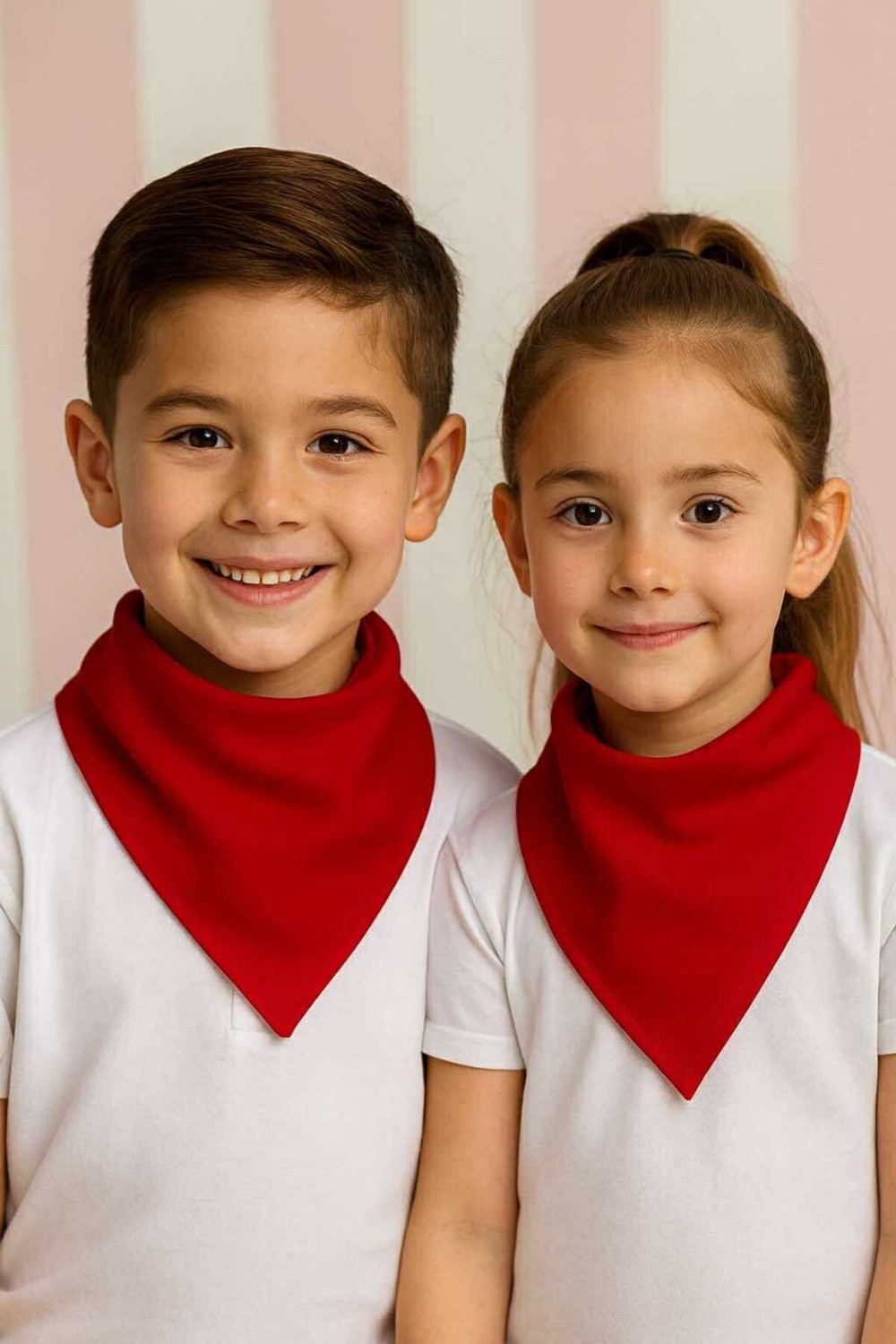 Herşey Nota 1 Adet Kırmızı Düz Fular - Bandana - 23 Nisan, 29 Ekim, 30 Ağustos, 19 Mayıs Tören %100COTTON