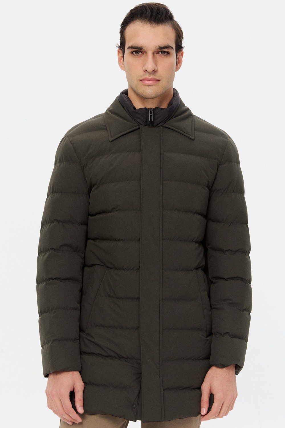D'S Damat Ds Damat Regular Fit Lacivert Düz Mont 5HC070541047M görsel 7
