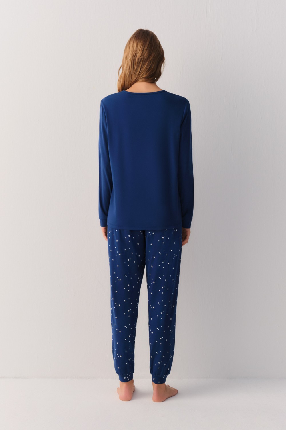 Suwen Dreaming Stars Pamuklu Pijama Takımı görsel 4