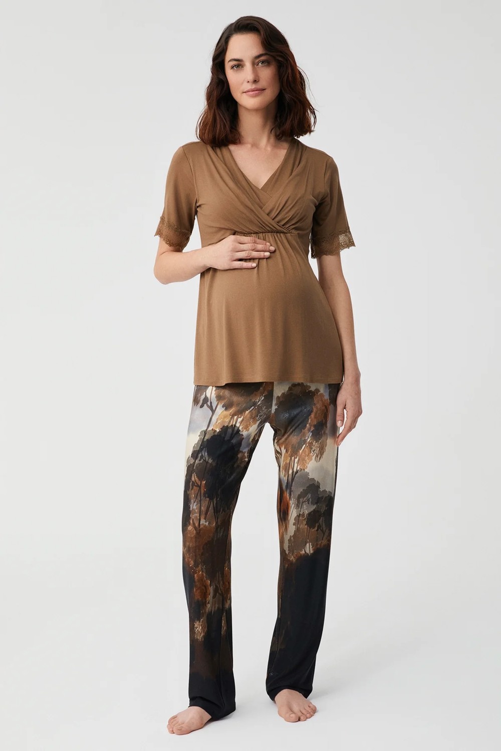Yumuşak Dokulu Hamile Pijama Takımı