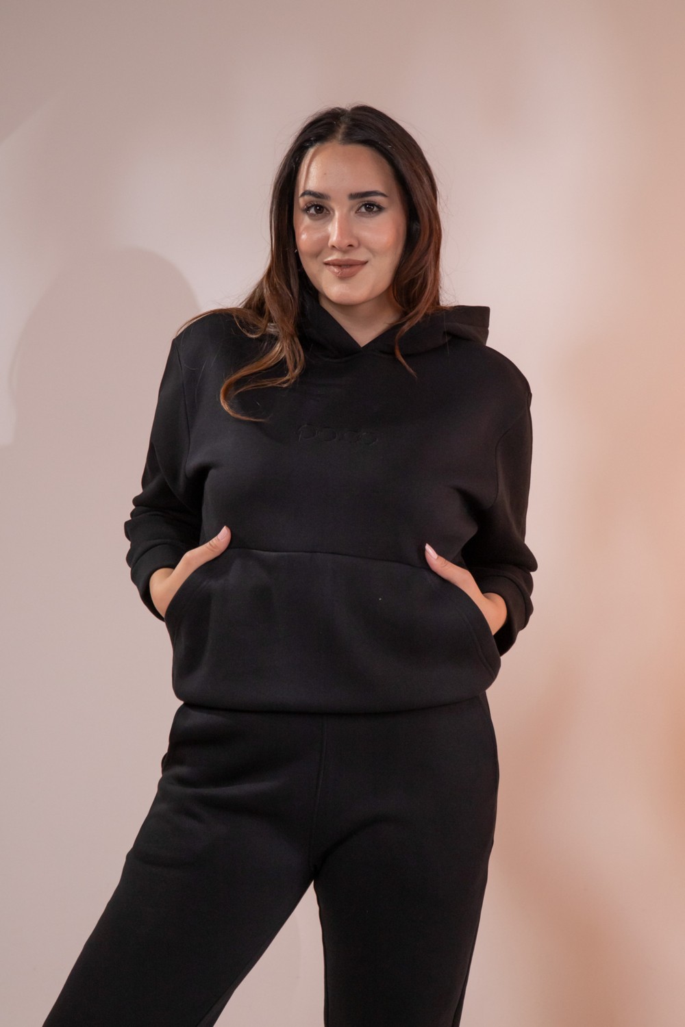 Roxxlen Kadın Büyük Beden Cepli Sweatshirt görsel 6