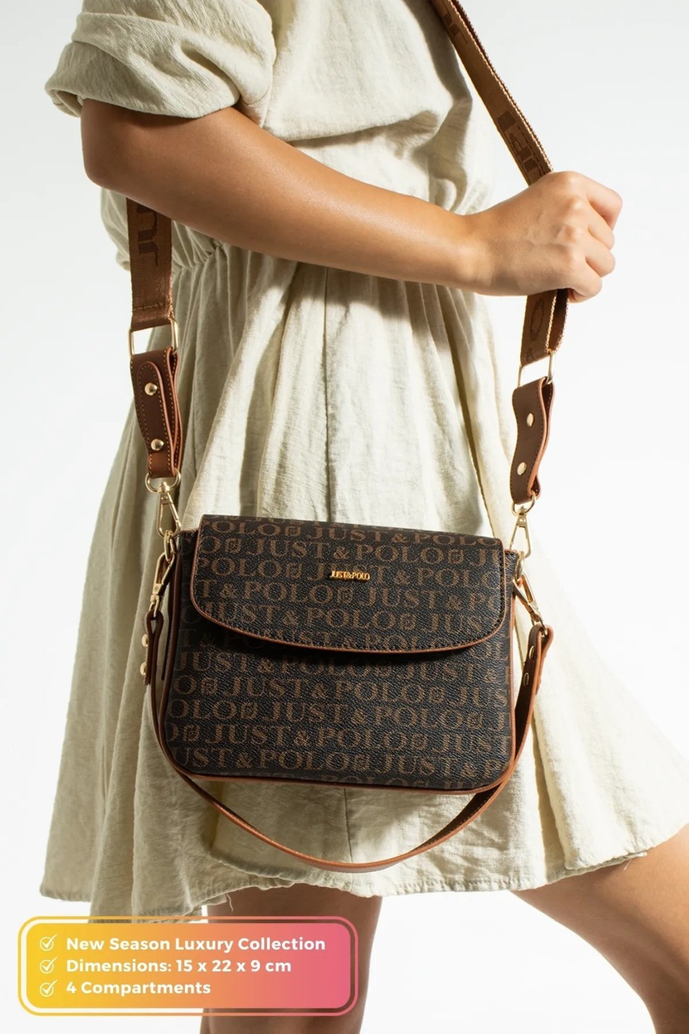 Just Polo Kadın Orijinal Just Polo Günlük El ve Omuz Çantası Shoulder Bag