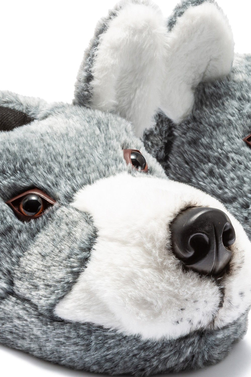 Twigy Husky Erkek Hayvanlı Panduf Gri 41/46 görsel 2