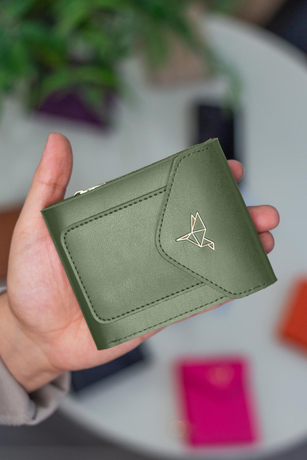 Garbalia Peru Vegan Deri Bozuk Para Gözlü Bol Kartlıklı Mini Kadın Cüzdanı