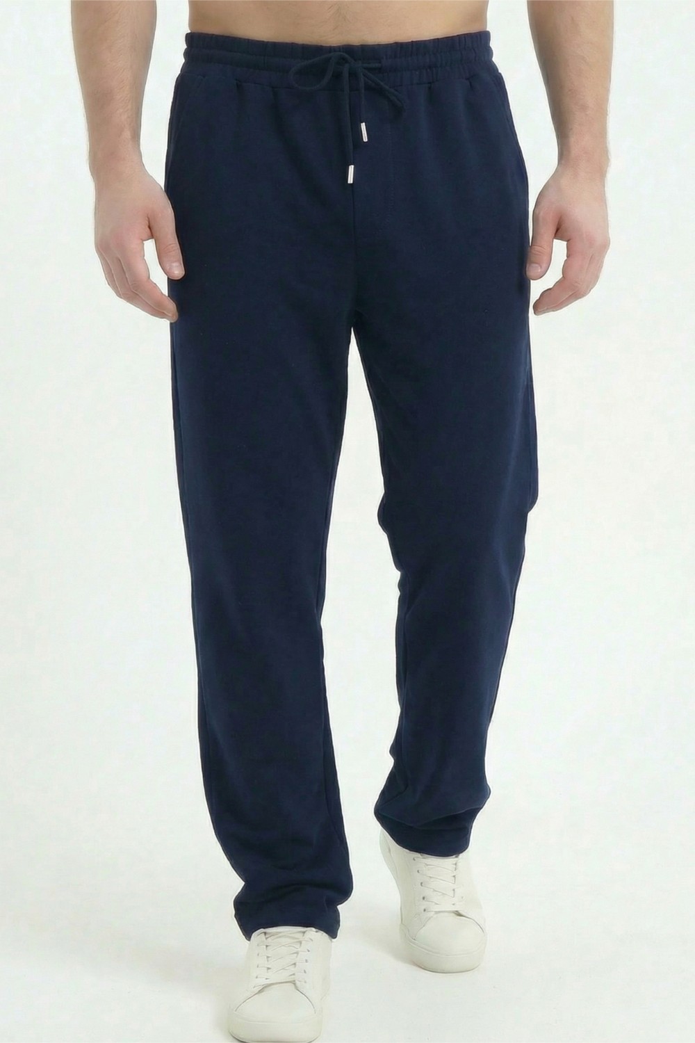 Veleno Erkek Siyah Baggy Bol Paça Oversize Relaxed 4 Mevsim Eşofman Altı Bol Paça 2 Iplik Tam Kalıp