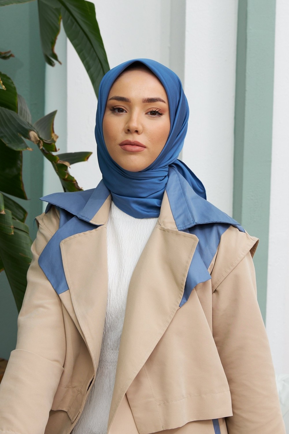 Silk Home Düz Renk Twill Eşarp