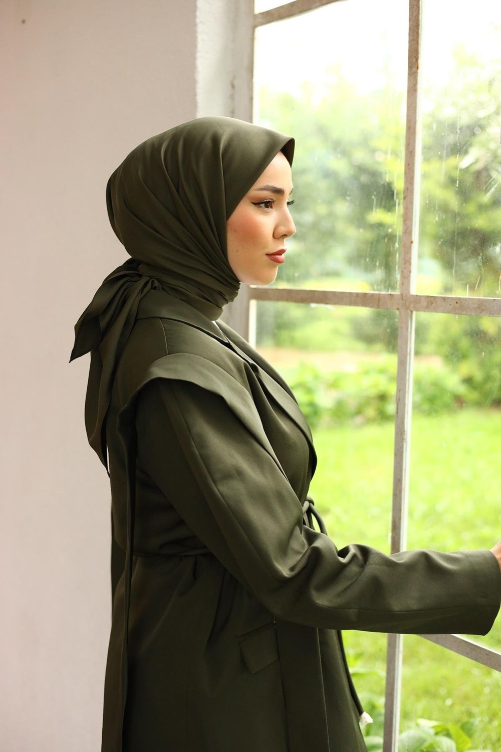 Silk Home Düz Renk Twill Eşarp görsel 3