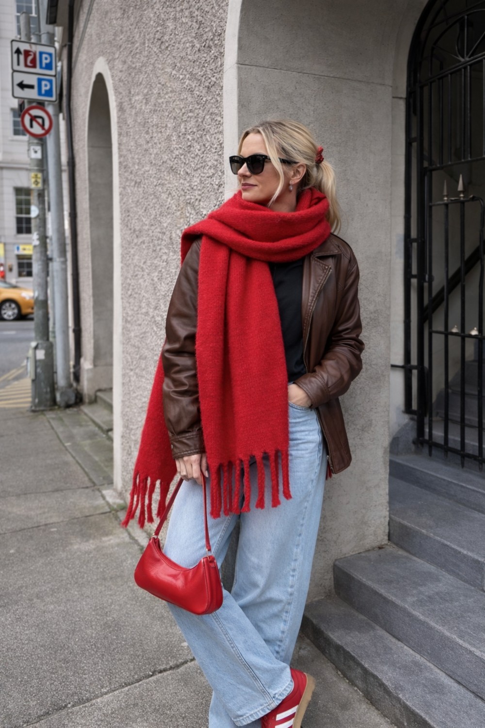Wega Moda Ithal Puffy Cherry Atkı Şal Omuz Şalı - Büklümlü Atkı Şal - Puffy Cherry Yumuşak Omuz Şalı görsel 5
