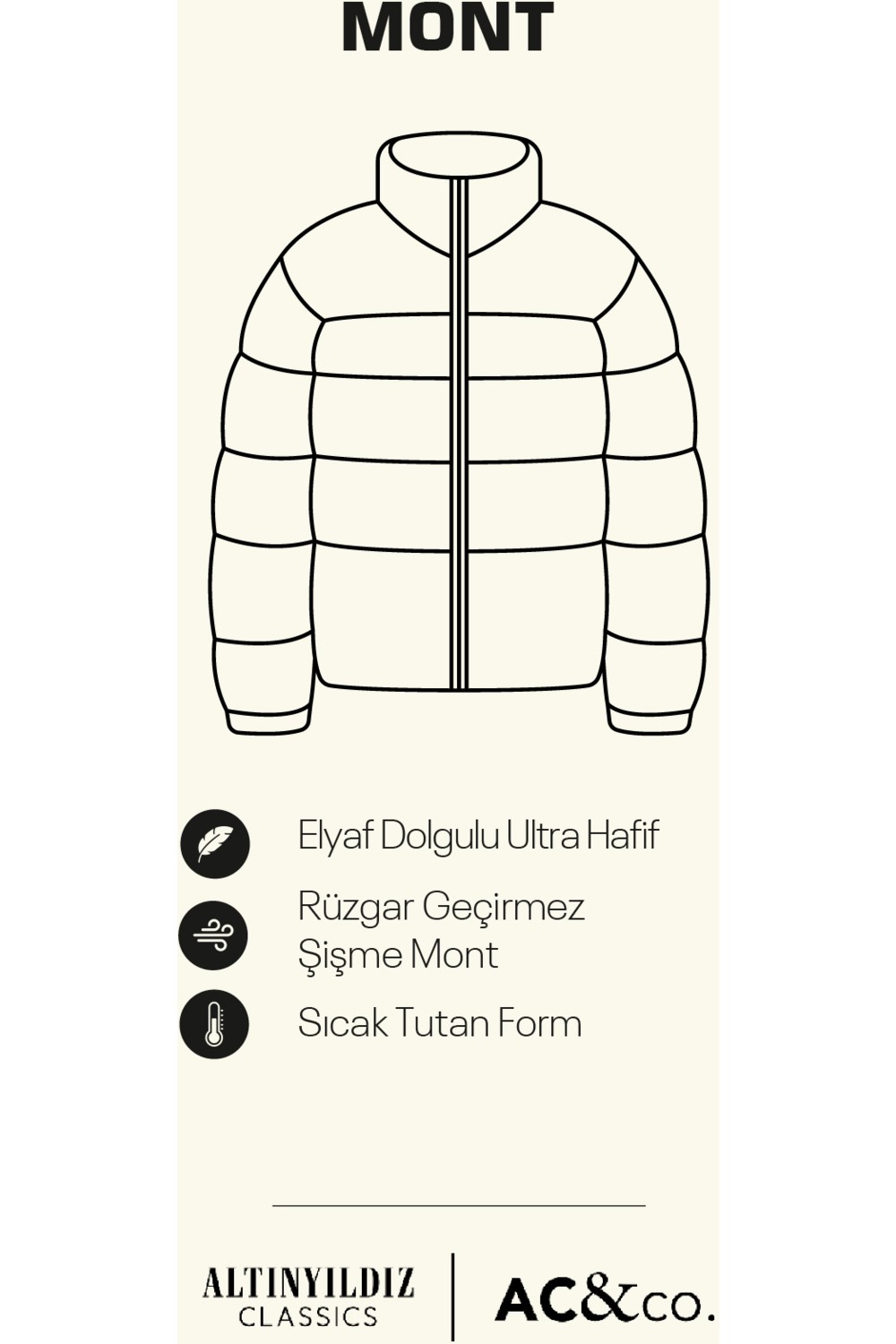 Altınyıldız Classics Rüzgar Geçirmez Taşınabilir Çantalı Sıcak Tutan Hafif Standart Fit Elyaf Dolgulu Şişme Erkek Mont görsel 3