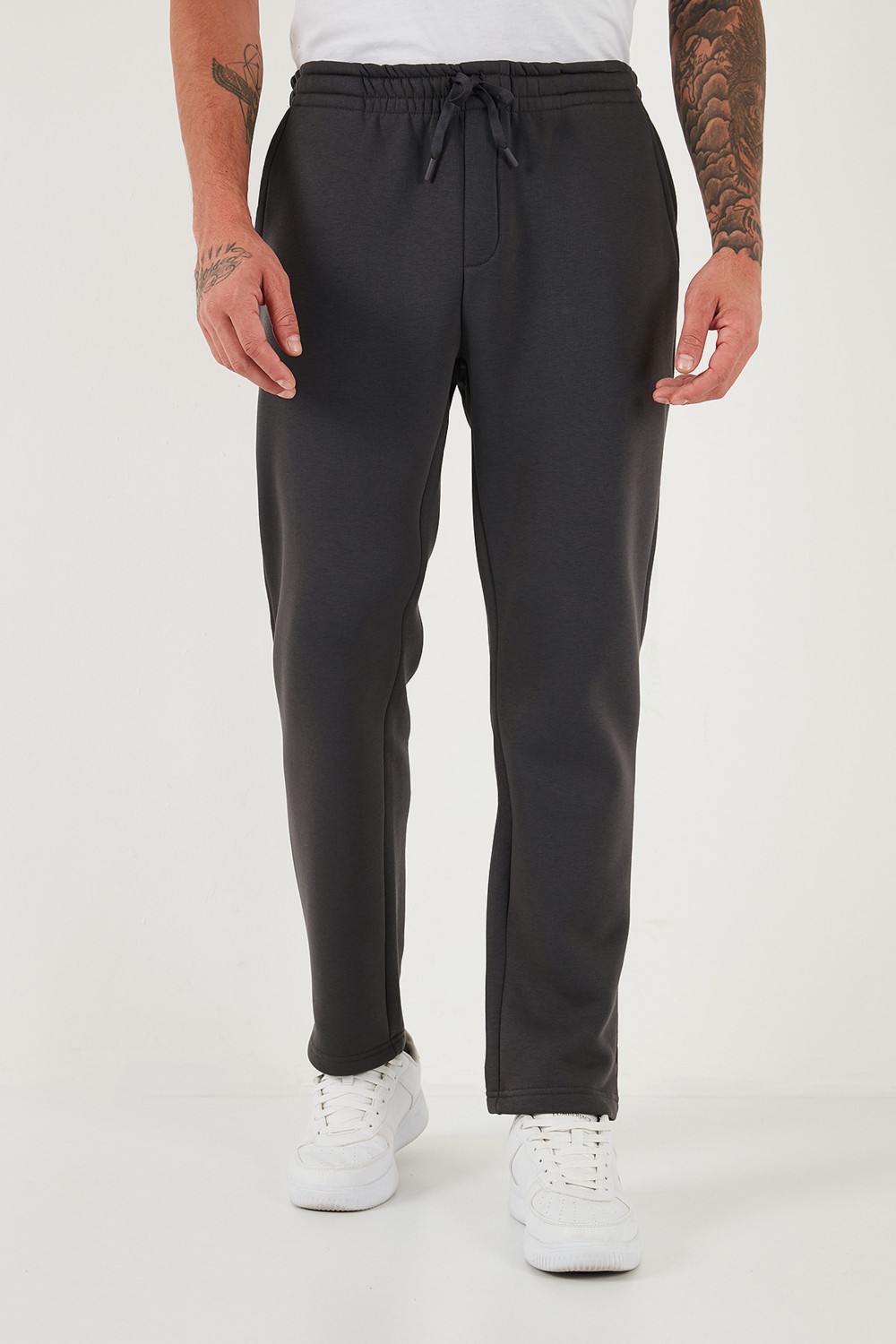 Buratti Pamuklu Regular Fit Normal Bel Şardonlu Eşofman Altı Erkek Eşofman Altı 5908040 görsel 8
