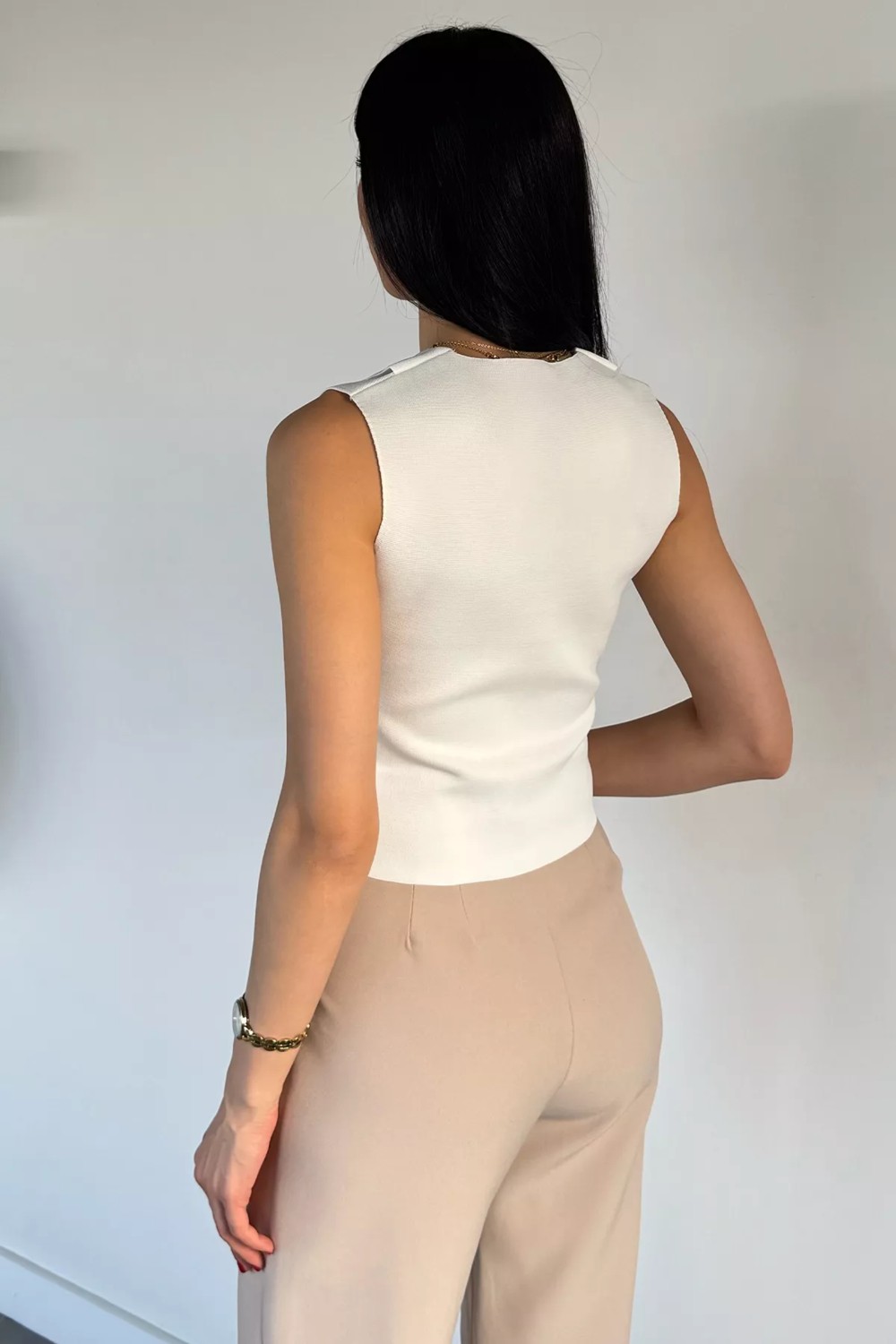 Gülseli Kadın Triko Yelek P-00020202 görsel 8