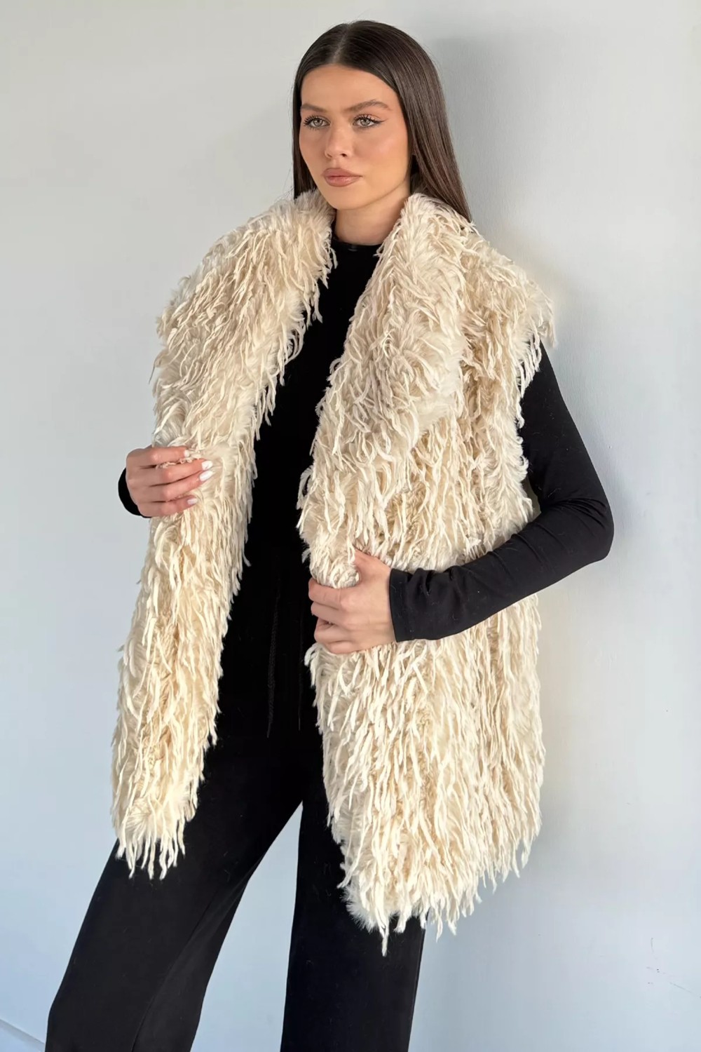 Gülseli Kadın Astarlı Püsküllü Yelek (S-M-L-Xl Uyumludur) P-00020193
