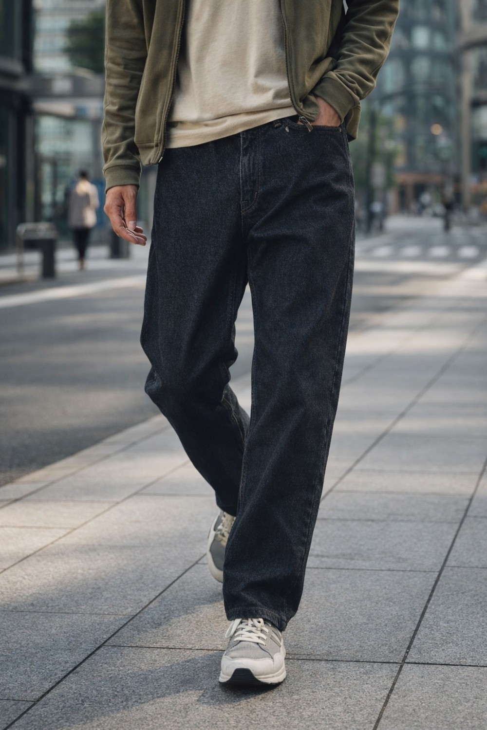 Rafaelli Gentleman Erkek Baggy Fit Geniş Paça Denim Kot Pantolon