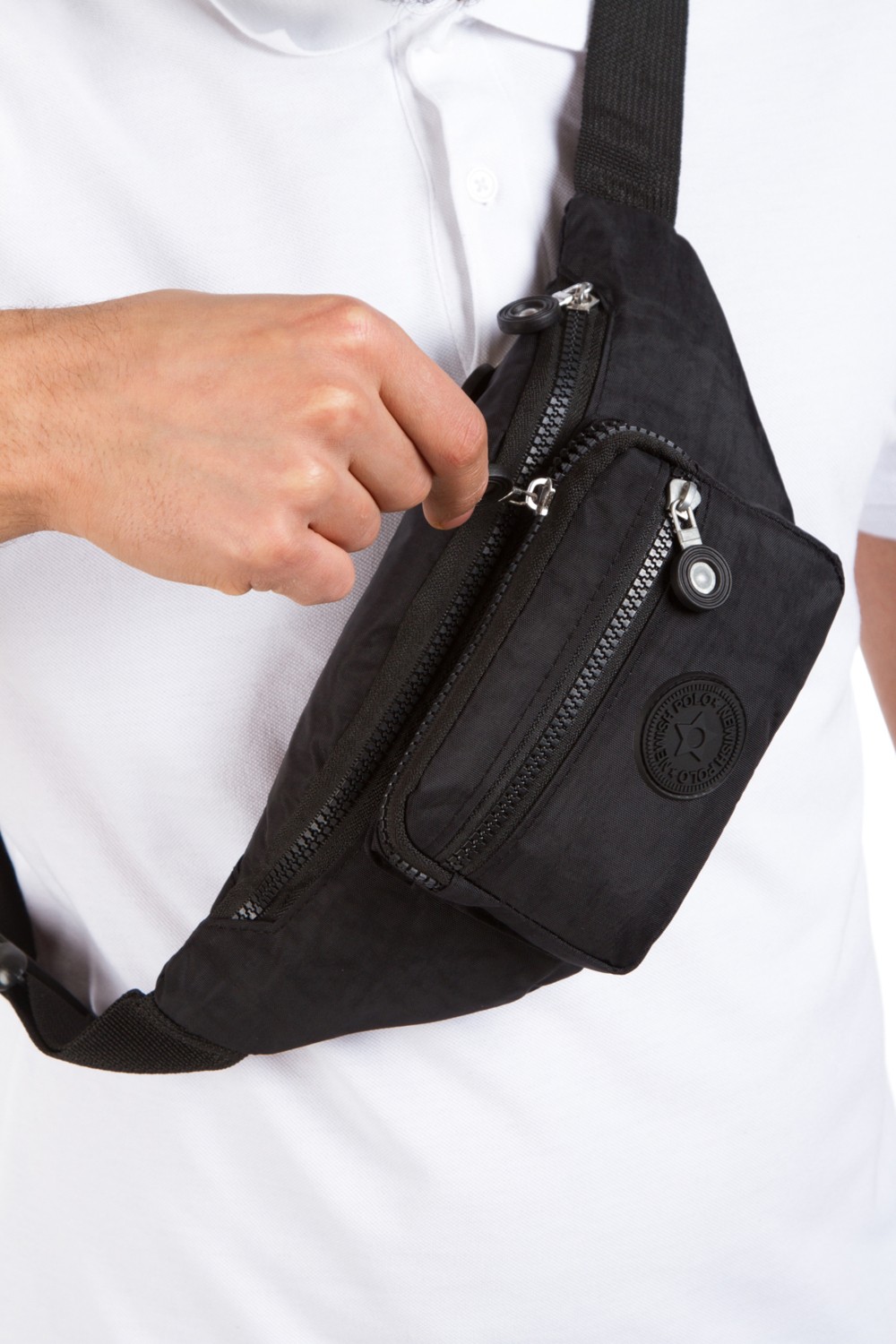 Sannora Bags Unısex Krinkıl Çapraz Askılı Bel Omuz ve Spor Çanta görsel 5