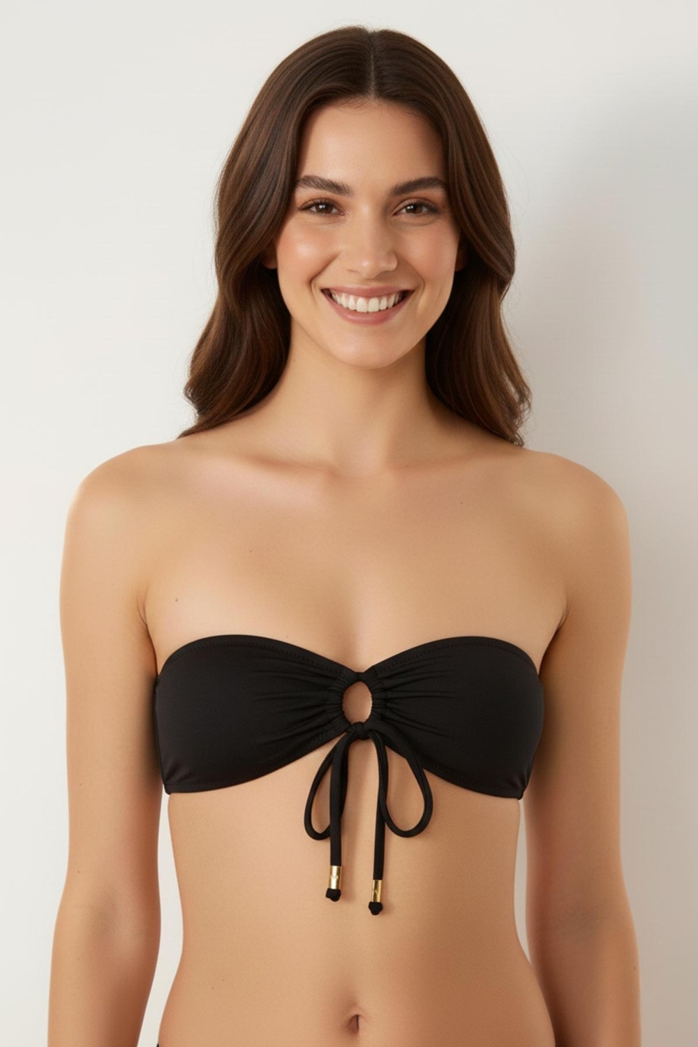 Ayyıldız 63567 Sarı Straplez Bikini Üstü