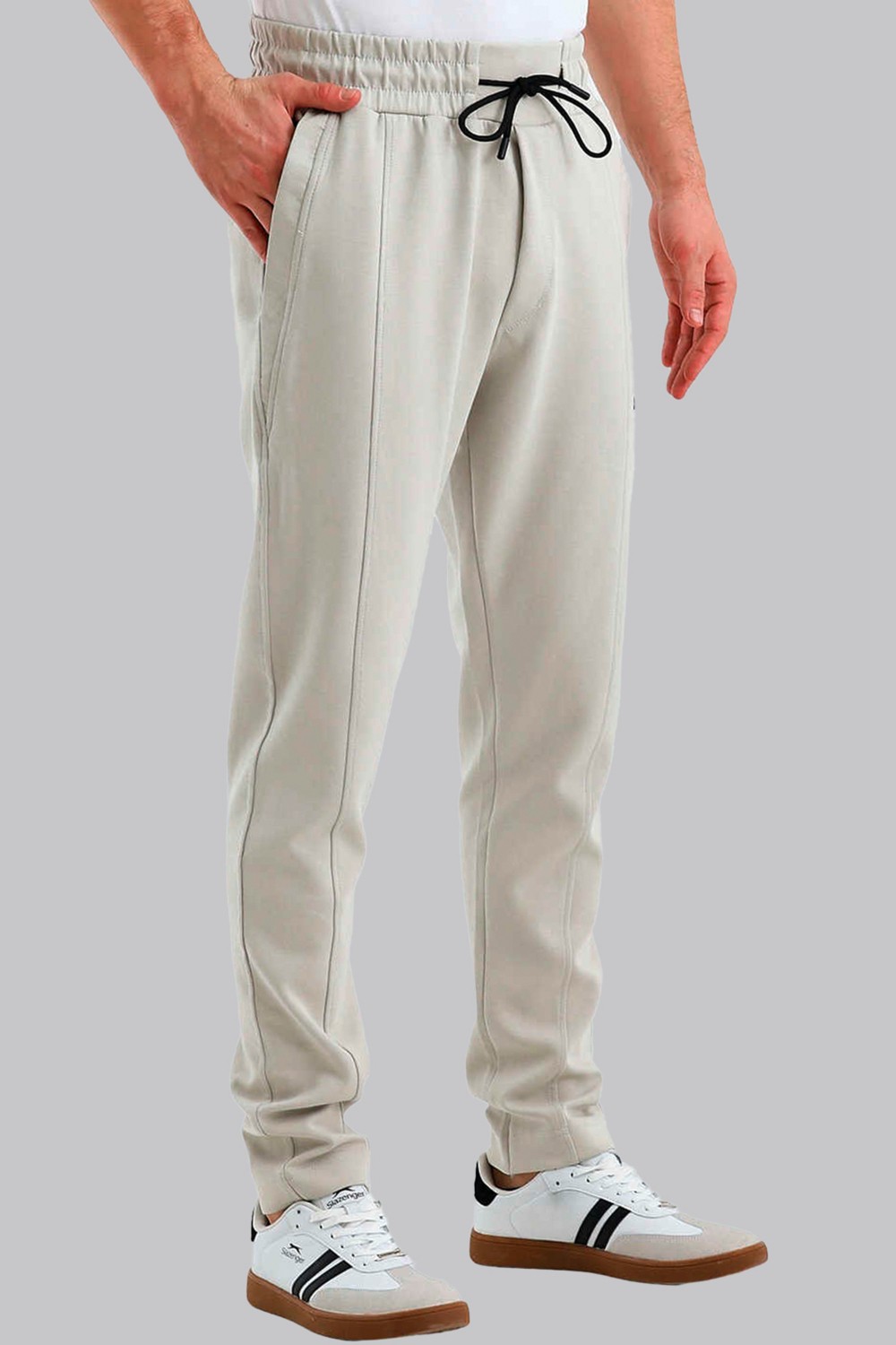 Slazenger 8020 Erkek Bej Rex Eşofman Altı, Regular Fit, Rahat Kesim, Günlük Kullanım görsel 5