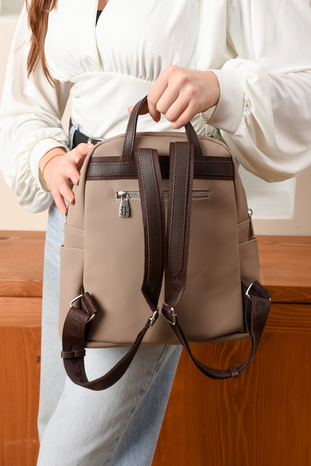 Just Polo Kadın Sırt Çantası Yeni Sezon Ebat: Boy 31 cm En 29 cm görsel 6