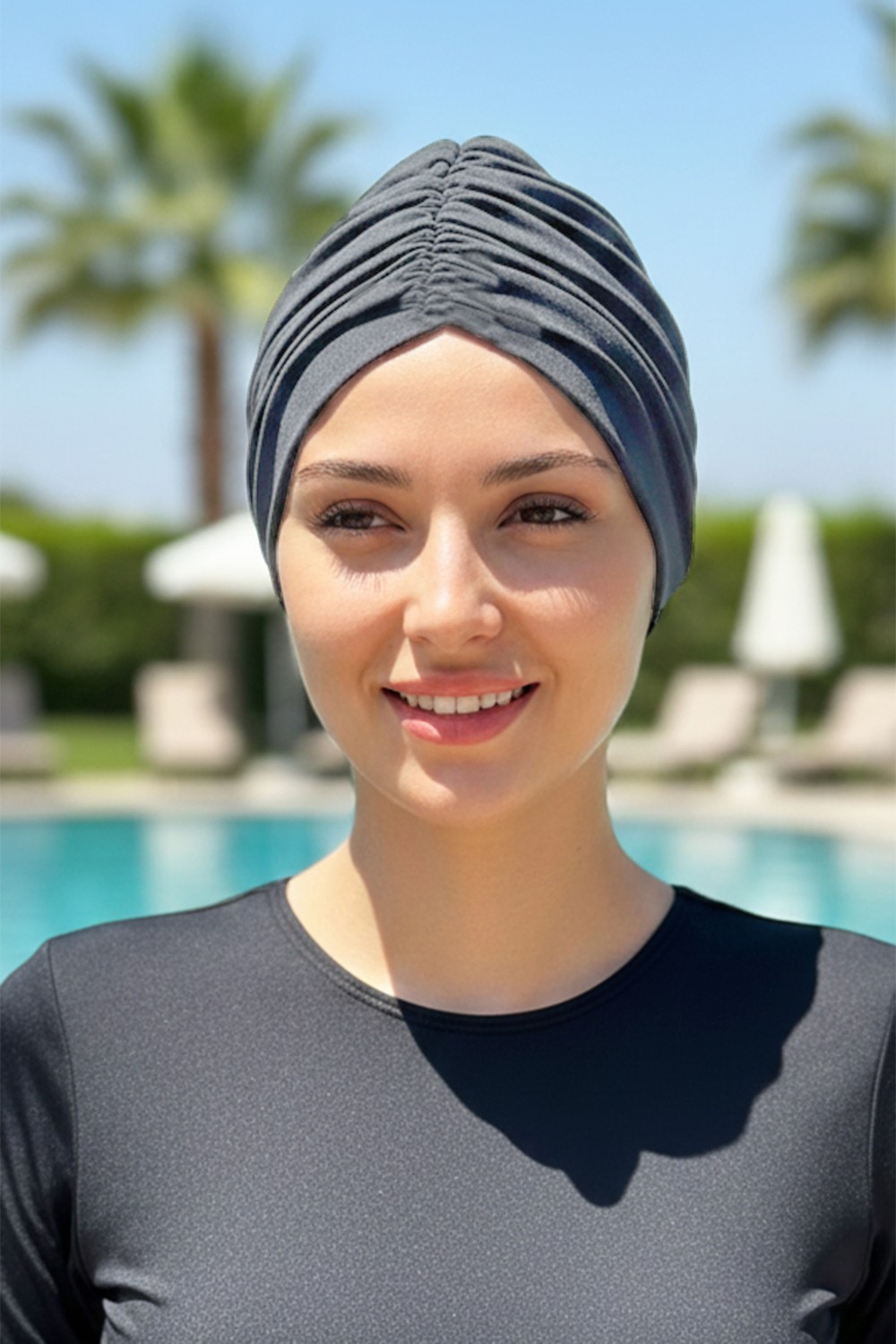 Remsa Mayo Havuz Deniz Çift Taraflı Bone R-987 Gri