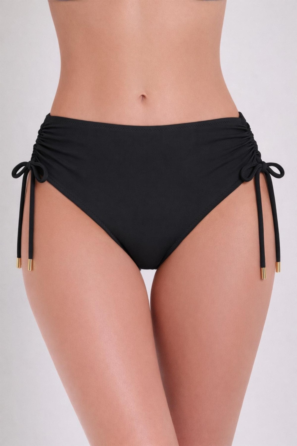 Ayyıldız 63059 Kırmızı Büzgülü Yüksek Bel Bikini Altı görsel 5