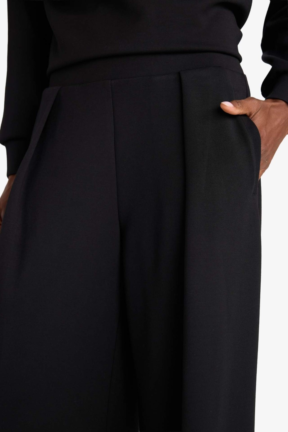 DeFacto Ultra Yumuşak Wide Leg Geniş Paça Standart Boy Modal Eşofman Alt F8429AX26SP görsel 5