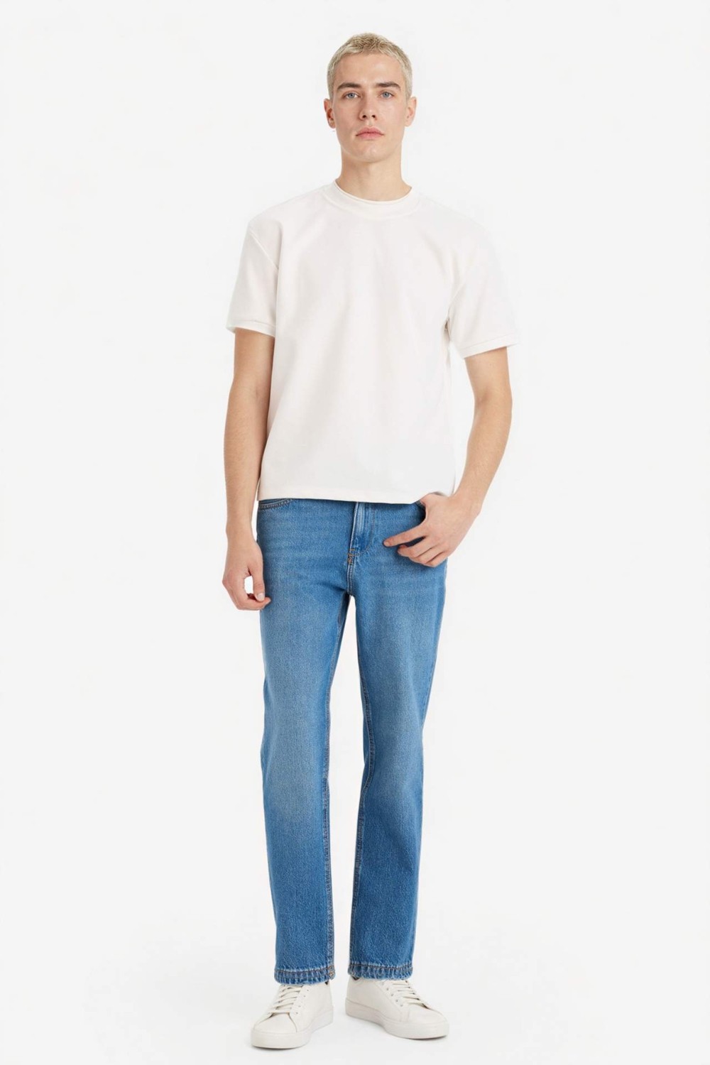 DeFacto Slim Fit Normal Bel Dar Paça Jean Pantolon D8602AX26SP