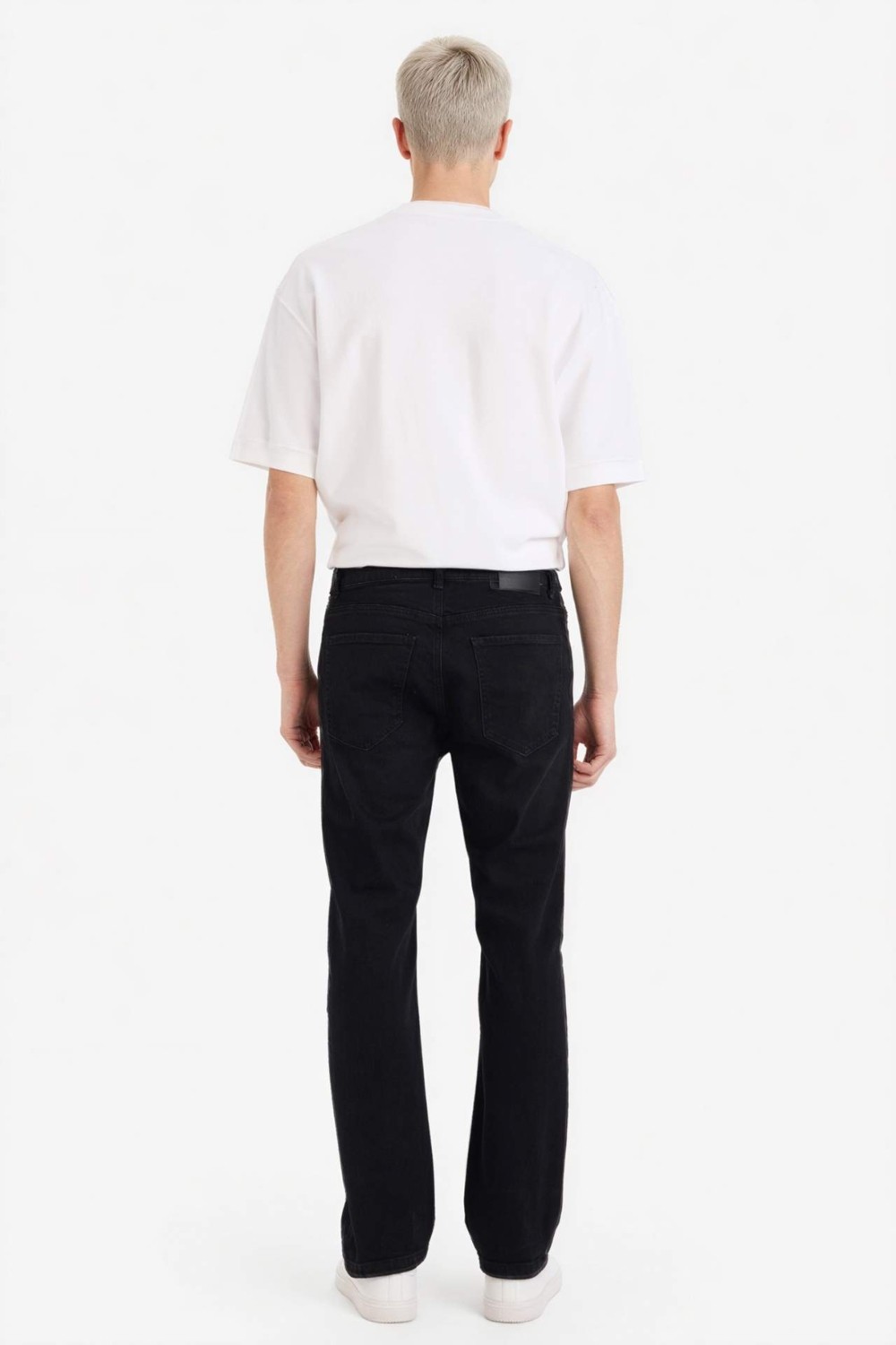 DeFacto Sergio Regular Fit Normal Bel Boru Paça Jean Pantolon W6868AZ26SP görsel 5