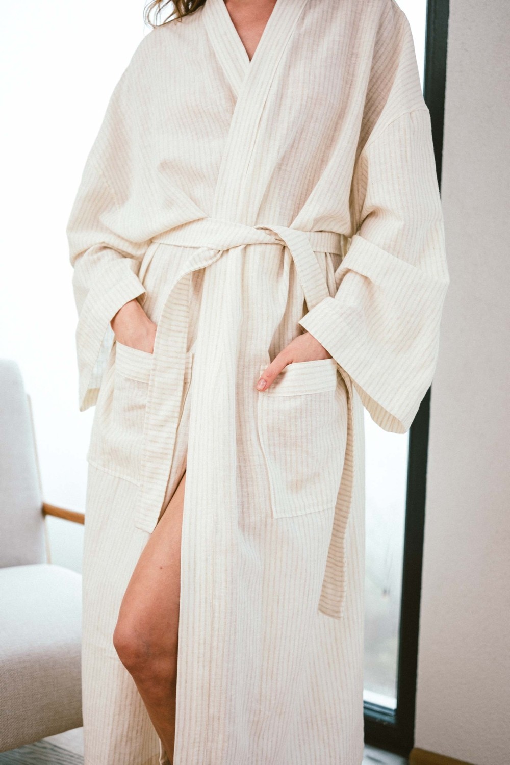 Jojomia Urika Kısa Kollu Kadın Sabahlık / Kimono görsel 4
