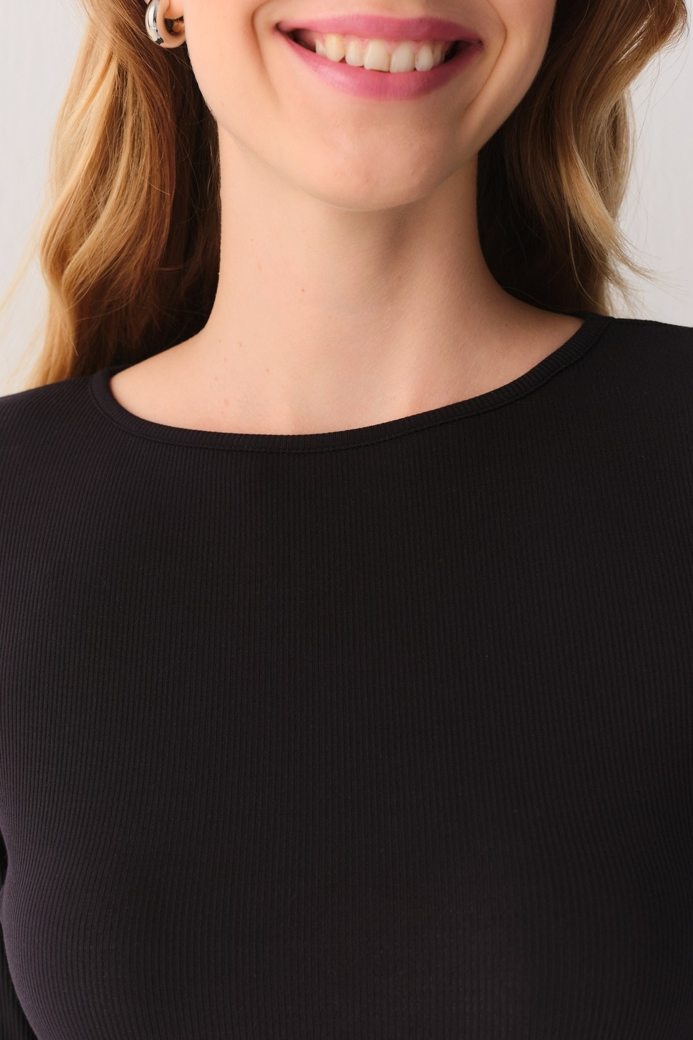 Suwen Fine Rib Modal Ribanalı Body görsel 7