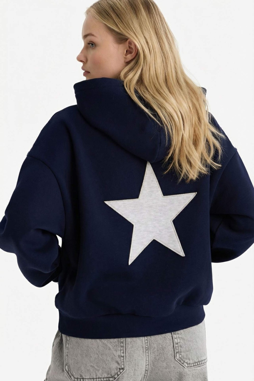 DeFacto Oversize Kapüşonlu Kalın Kumaş Sweatshirt G7628AX25CW