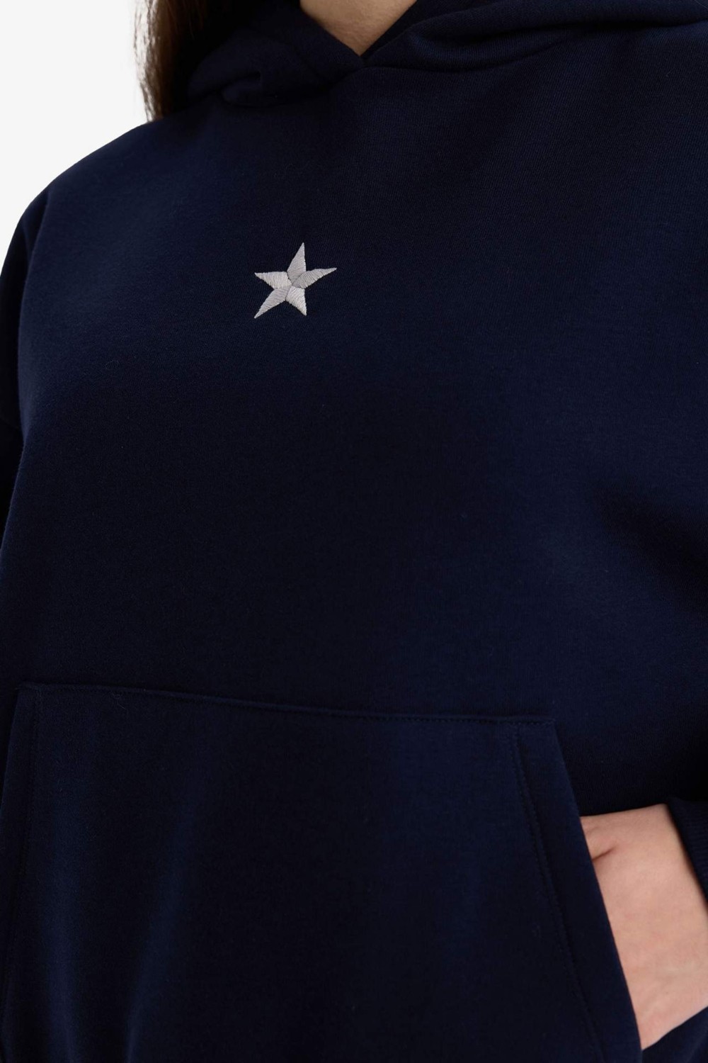DeFacto Oversize Kapüşonlu Kalın Kumaş Sweatshirt G7628AX25CW görsel 5
