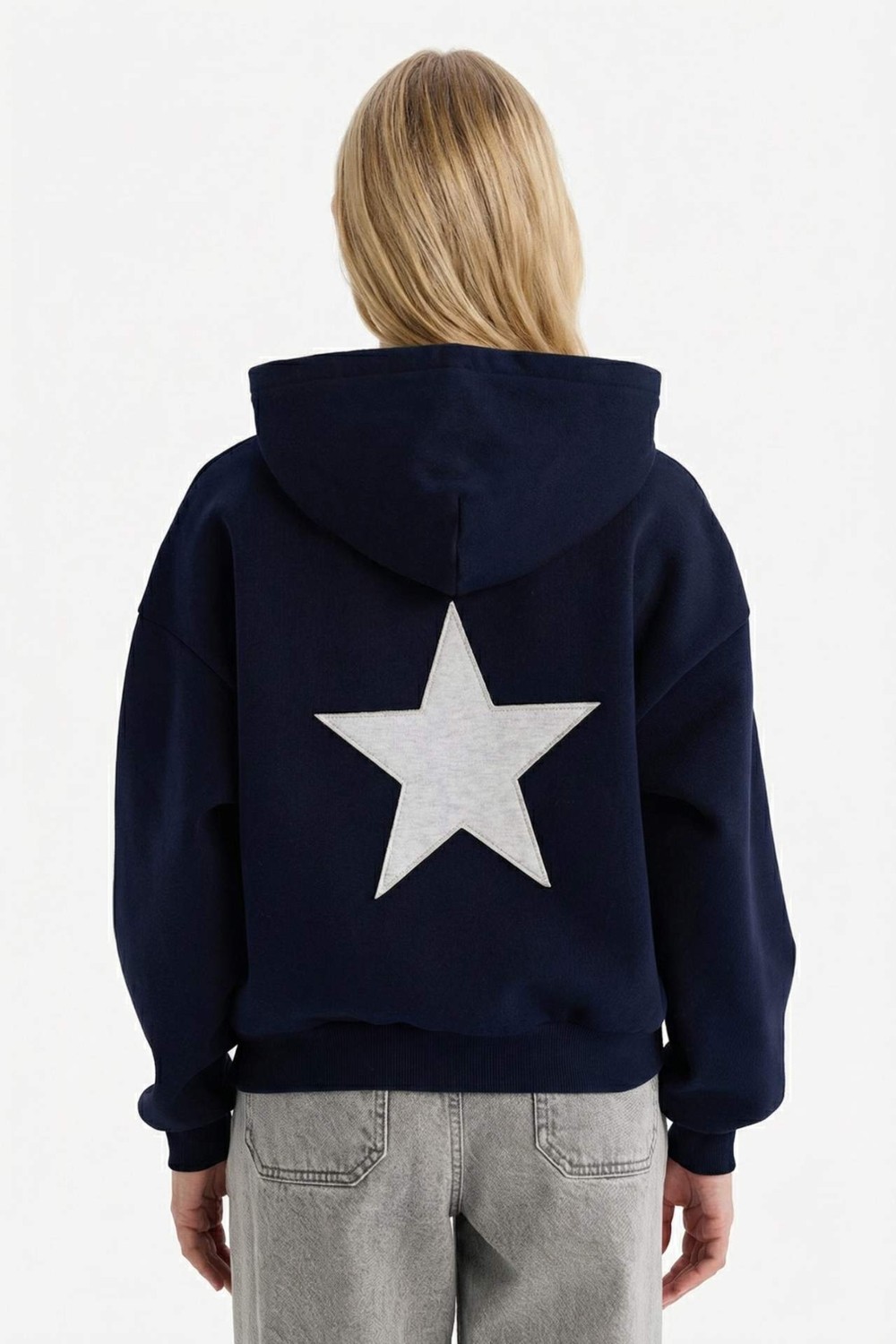 DeFacto Oversize Kapüşonlu Kalın Kumaş Sweatshirt G7628AX25CW görsel 6