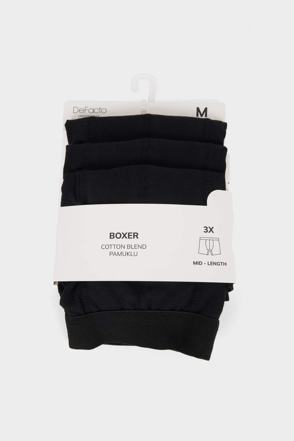 DeFacto Regular Fit 3'lü Boxer N4277AZ26SP görsel 5
