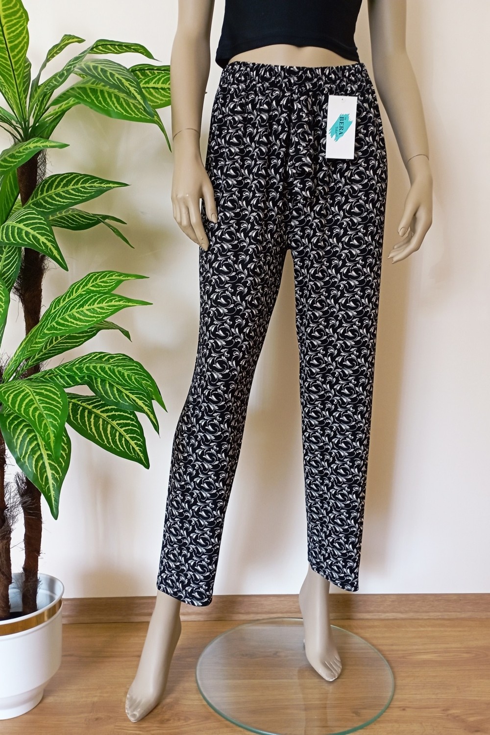 Vip Bera Tekstil Kadın Motif Desenli Likralı Esnek Penye Pijama Altı